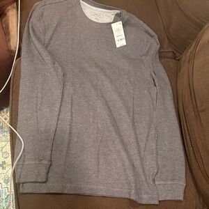 Men's Gray Long Sleeve Shirt